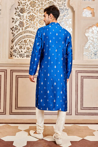 Avyan Kurta, Navy Blue, image 2